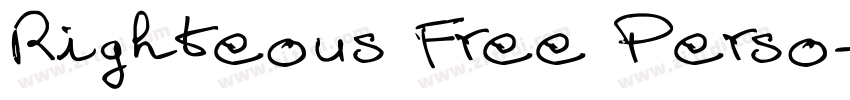 Righteous Free Perso字体转换